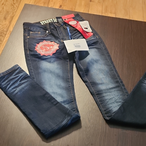 street denim Denim - Women's Skinny Jeans - Dark Blue